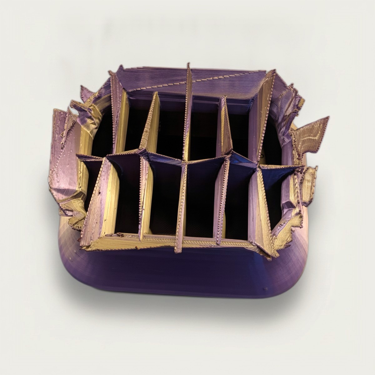 Universal Organizer 3D-Konfigurator – Alien-Aurora-Beispieldruck auf Bambu P1S