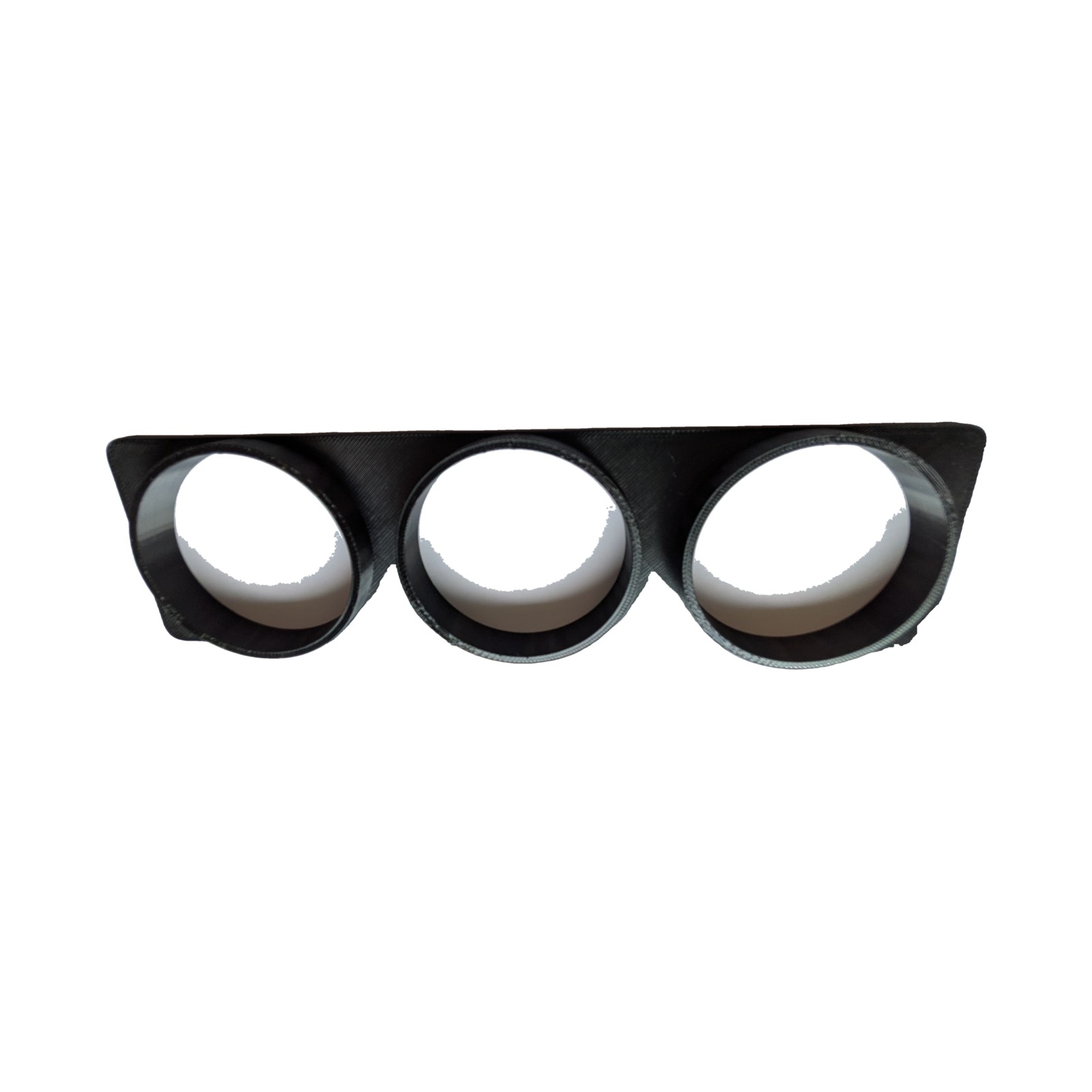 Zusatzinstrumente Halter 3x 52mm 3D-gedruckt passend für BMW E30 Mittelkonsole — 3D-gedruckter Ersatz aus PETG — Ansicht 4