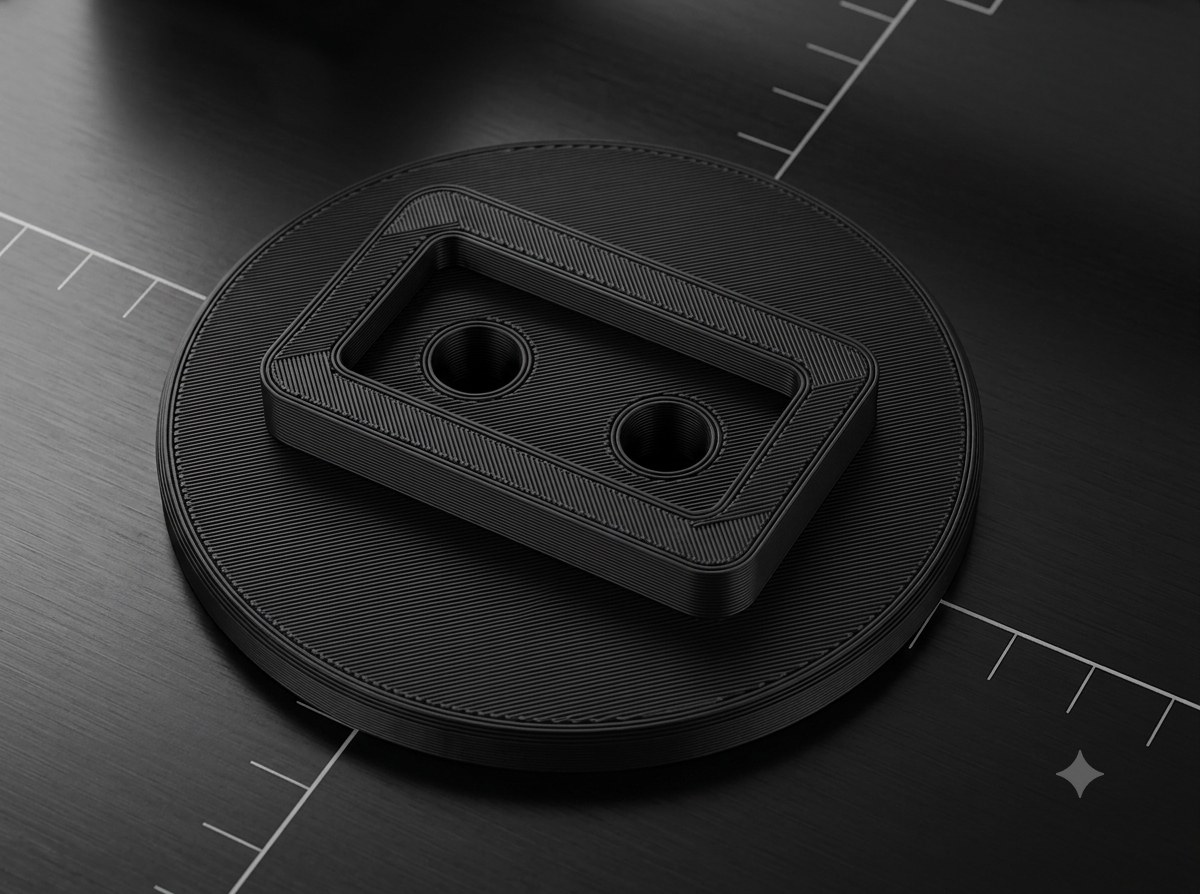 Markisen Fußplatte rund Ø100 mm passend für Thule Omnistor Markisenfuß Camping — 3D-gedruckter Ersatz aus PETG